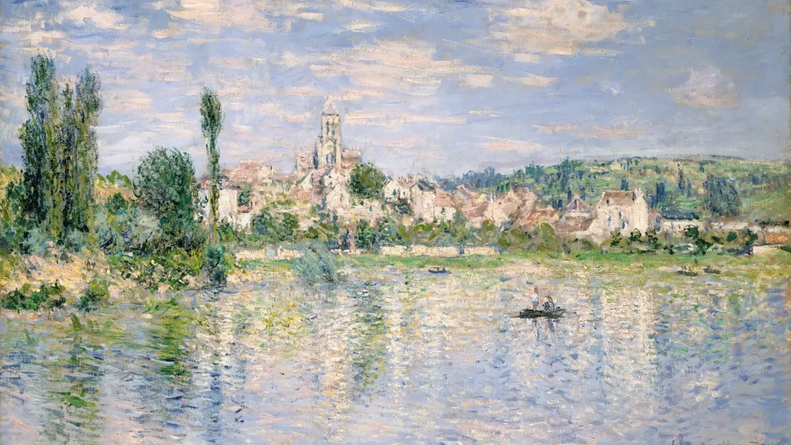 Claude Monet - Vetheuil in Summer canvas van Timeless Artworks