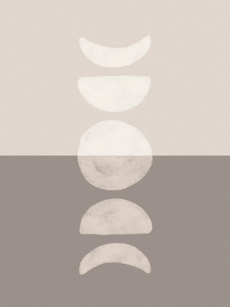 Moon Phases carta hahnemühle da treechild