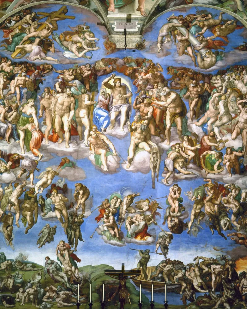Michelangelo - Il Giudizio Universale pellicola backlit da Timeless Artworks