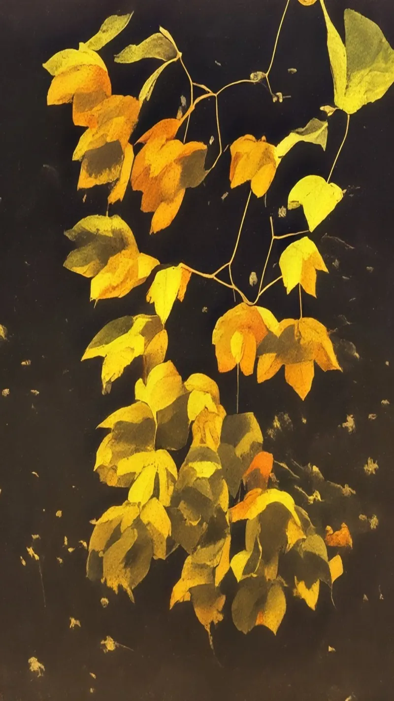 Foglie d'autunno_1 poster da Impressionismus by LK