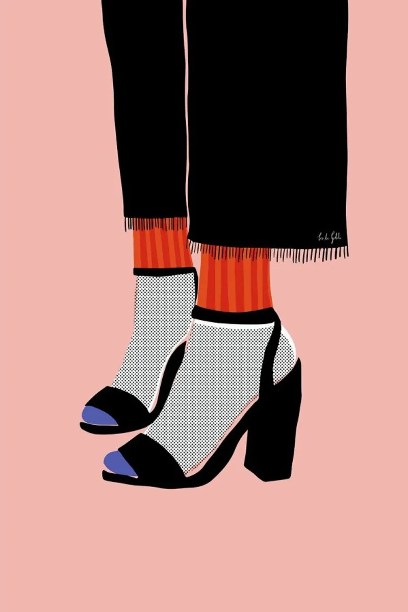 Socks and Heel pellicola backlit da Linda Gobeta