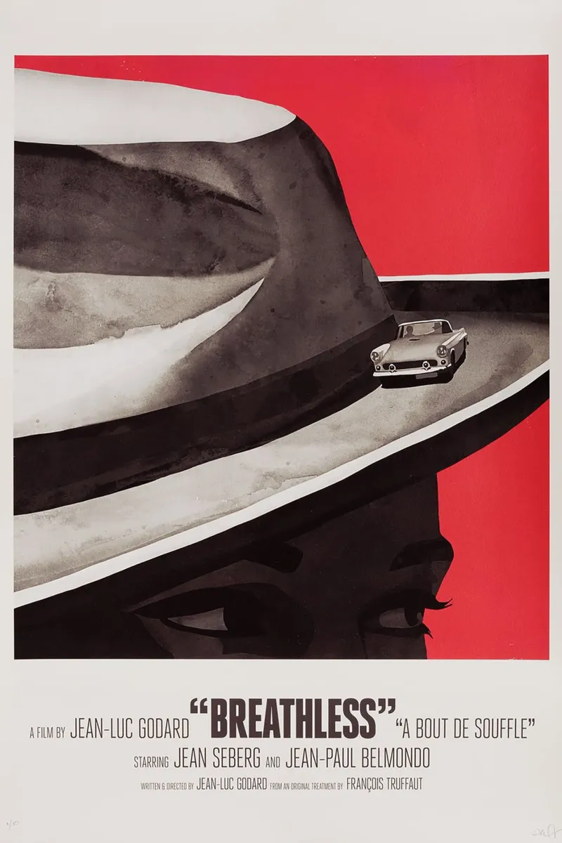 Breathless Movie (A bout de souffle) pellicola backlit da Attaboy Dsgn