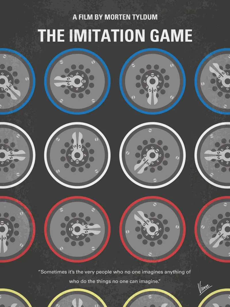 No972 My The Imitation Game minimal movie poster poster de Chungkong