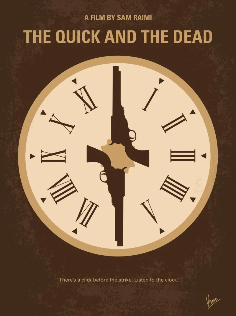 No988 My The Quick and the Dead minimal movie poster pellicola backlit da Chungkong