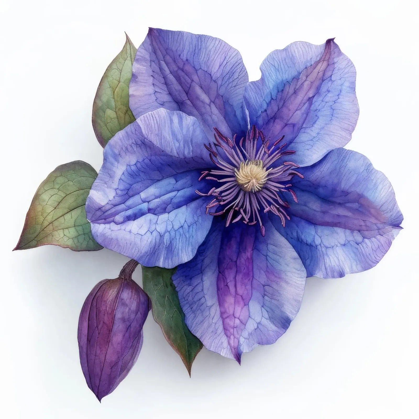 Fiore di clematide 4 pellicola backlit da Bold Blooms