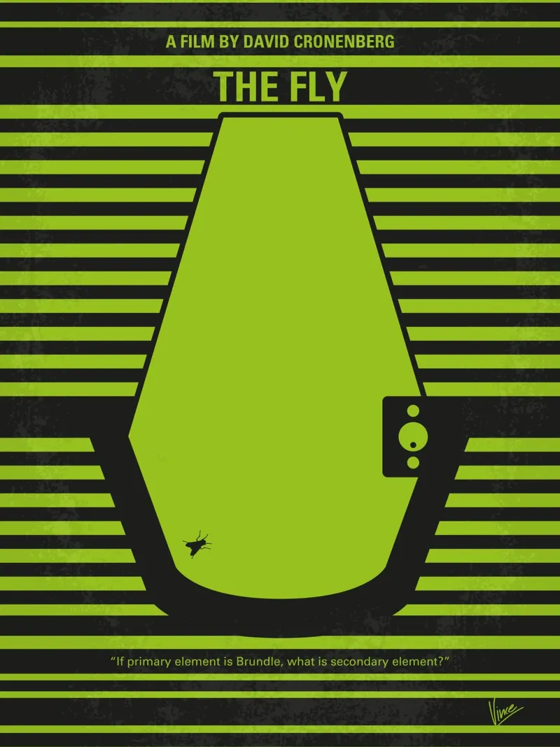 No991 My THE FLY minimal movie poster Hahnemühle von Chungkong