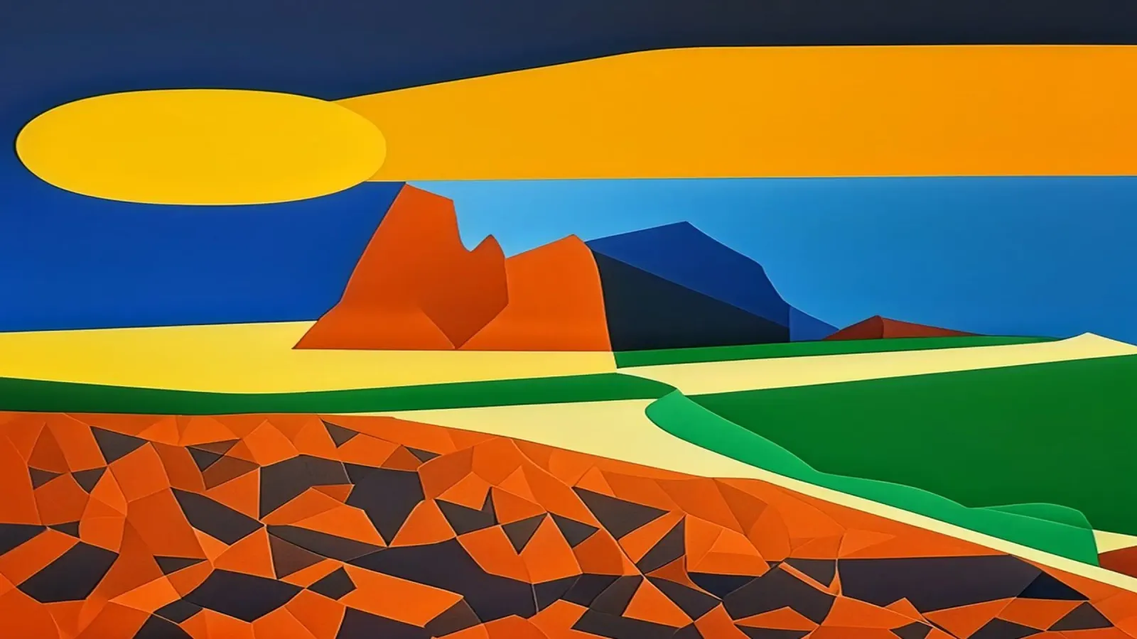 Atardecer_Tenerife_1 metacrilato de Abstract Art by LK