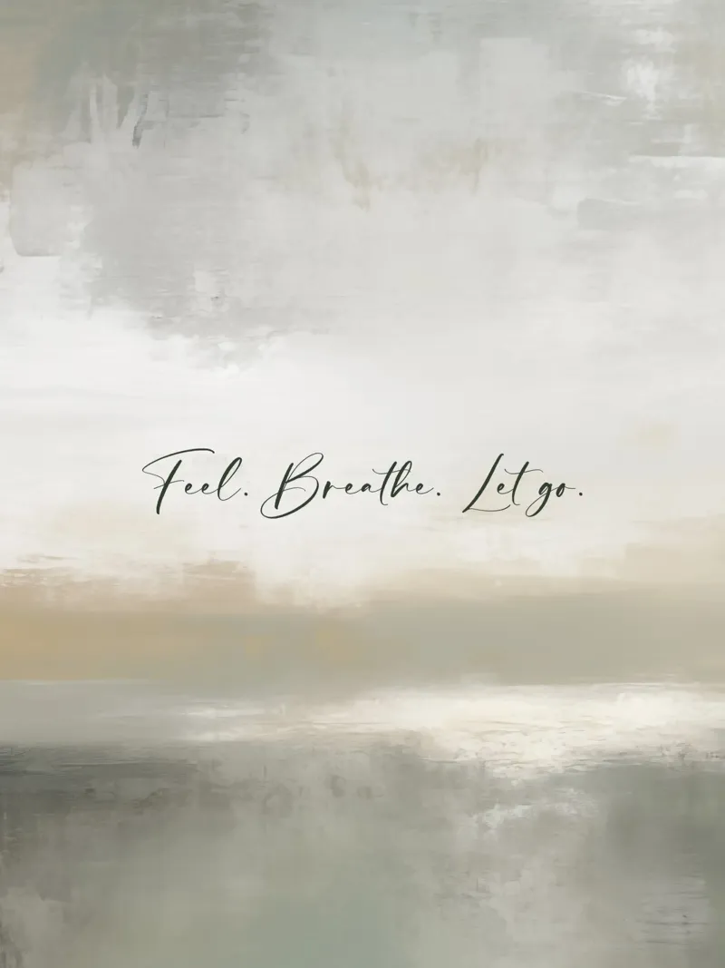 Feel Breathe Let Go poster da treechild