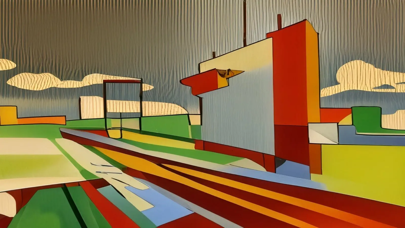 Escursioni_di_città_di_munico_4 carta hahnemühle da Abstract Art by LK