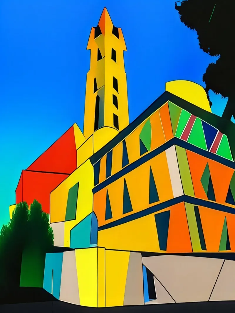 Escursione_turistica_di_Monaco di Baviera_6 poster con telaio in plastica da Abstract Art by LK