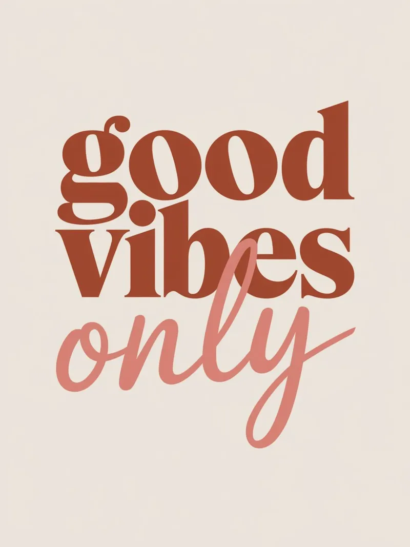 GOOD VIBES ONLY hahnemühle by logic