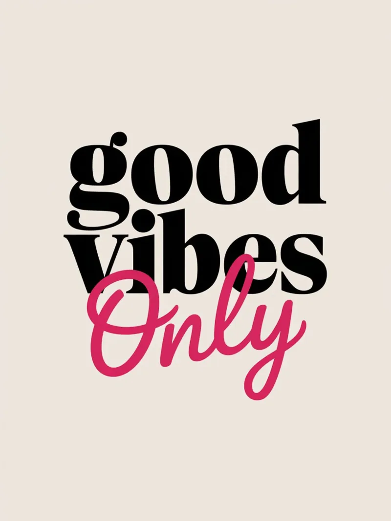GOOD VIBES ONLY canvas by logic