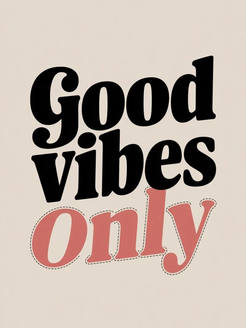 GOOD VIBES ONLY hahnemühle by logic