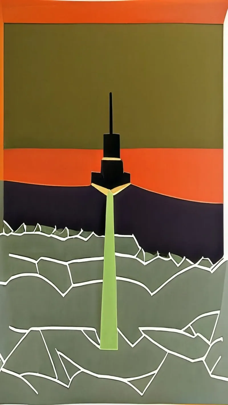 Escursione_di_visita_di_Francoforte_1 poster con telaio in plastica da Abstract Art by LK