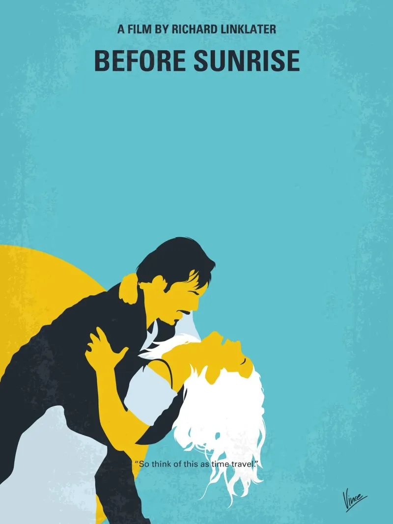 No1011 My Before Sunrise minimal movie poster hahnemühle de Chungkong