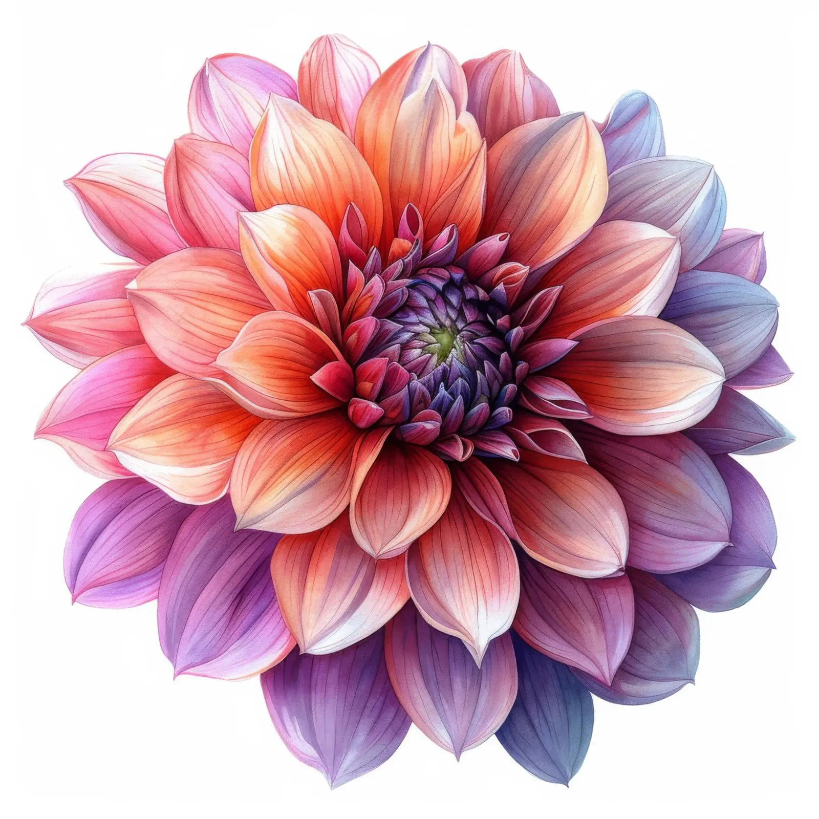 Fiore di dalia 4 plexiglass da Bold Blooms