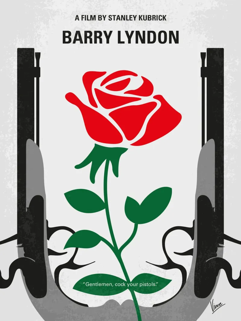 No1019 My Barry Lyndon minimal movie poster pellicola backlit da Chungkong
