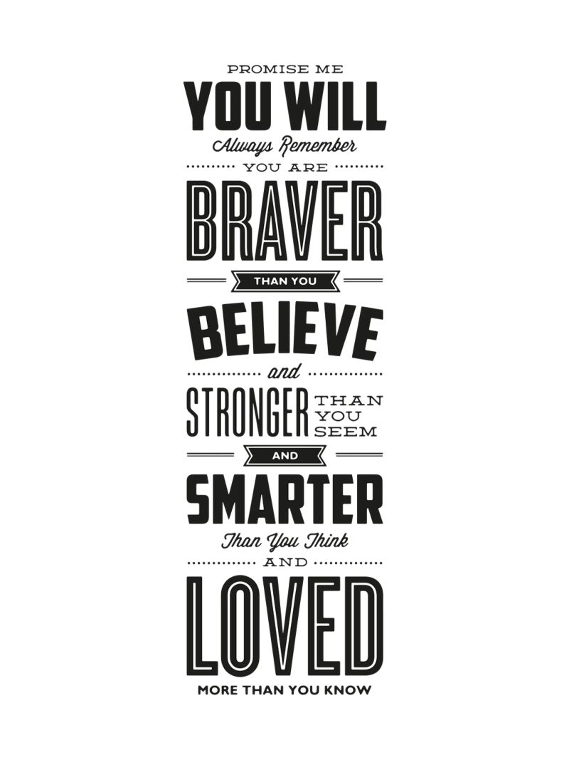 You Are Loved More Than You Know Typography Print canvas by THE MOTIVATED TYPE