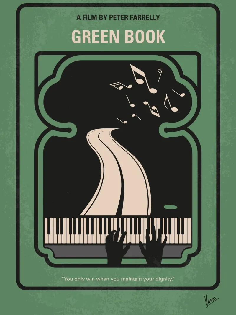 No1039 My Green Book minimal movie poster poster con telaio in alluminio da Chungkong