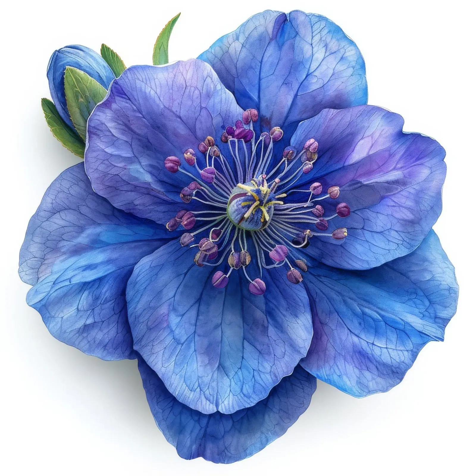 Fiore di delphinium 1 carta hahnemühle da Bold Blooms
