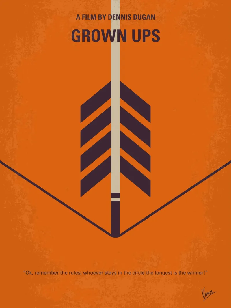 No1059 My GROW UPS minimal movie poster poster con telaio in plastica da Chungkong