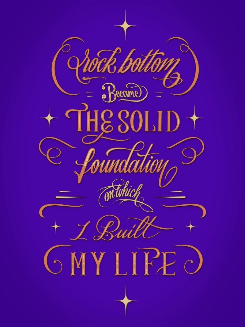 Rock Bottom pellicola backlit da Glettering