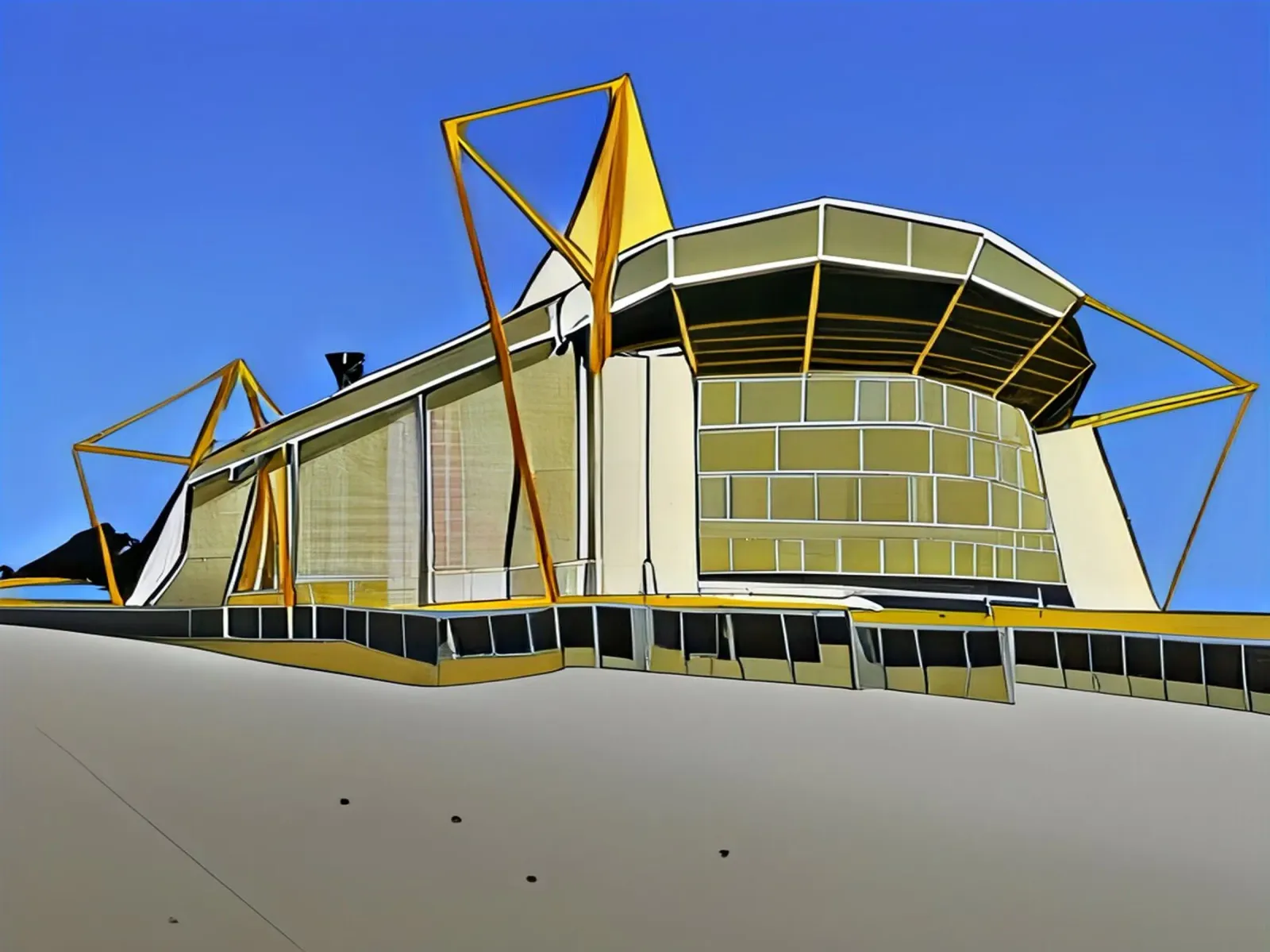 Escursione_Stadio_Dortmund_1 poster con telaio in plastica da Abstract Art by LK