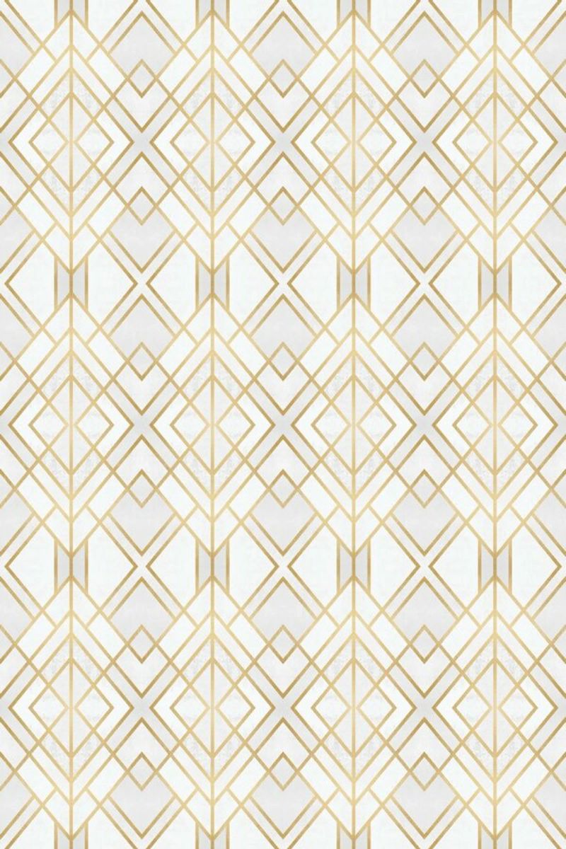 Golden Geo poster by Elisabeth Fredriksson