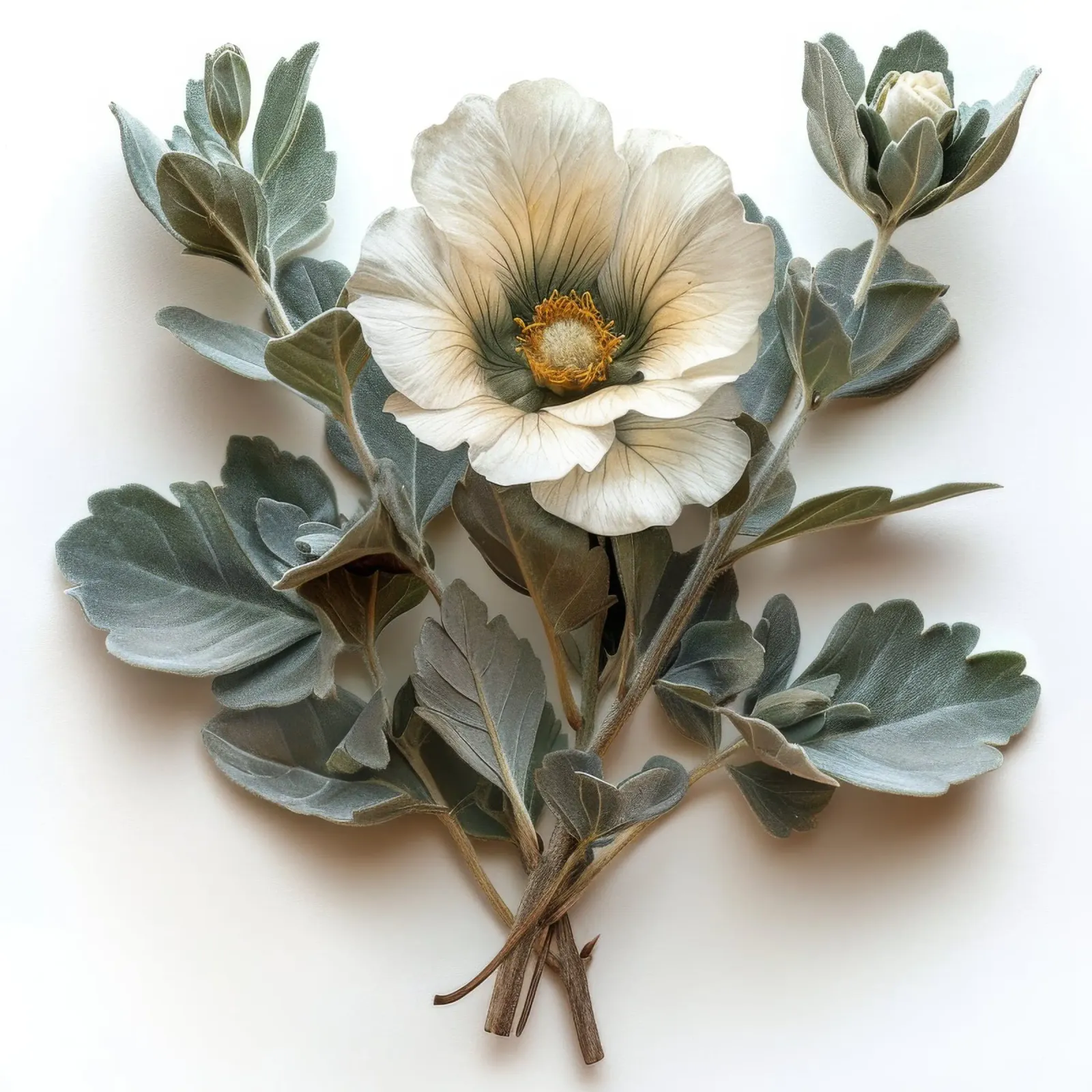 Fiore Dusty Miller 4 pellicola backlit da Bold Blooms