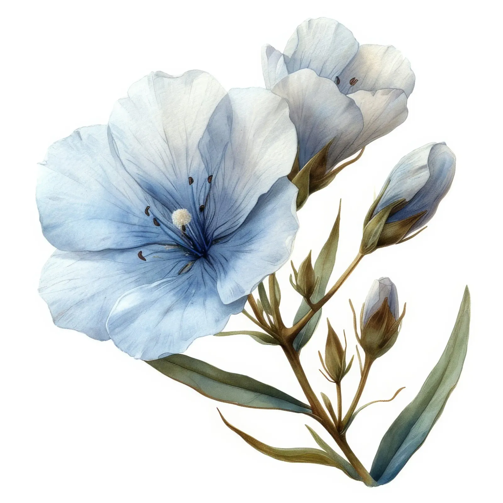 Fiore di lino 2 pellicola backlit da Bold Blooms