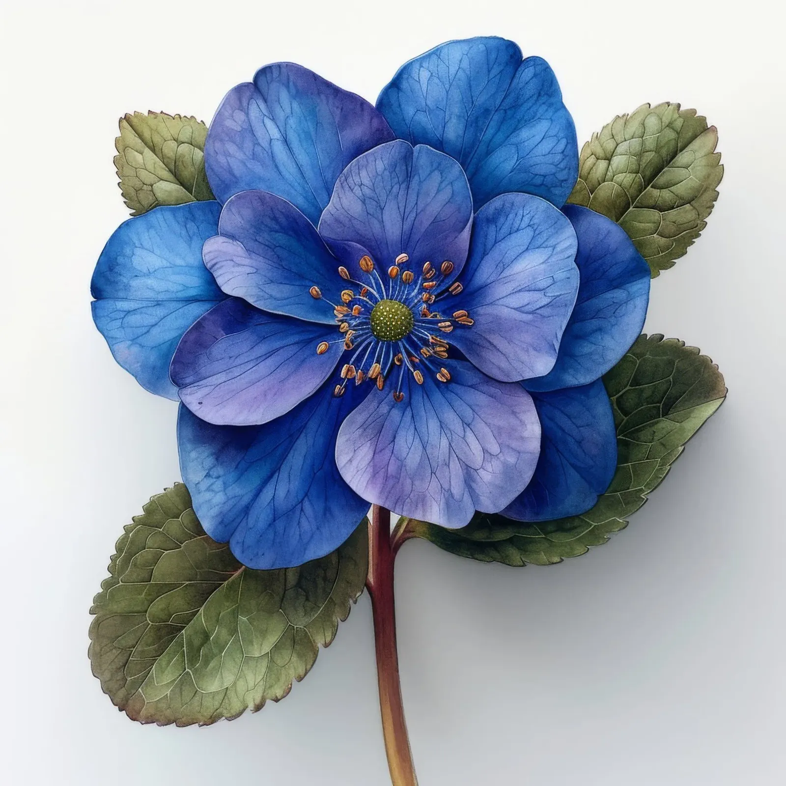 Fiore Forget Me Not 2 carta hahnemühle da Bold Blooms