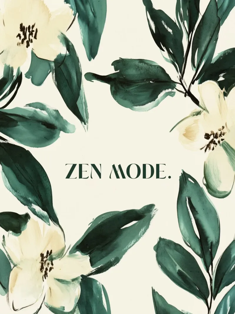 Zen Mode (Floral) pellicola backlit da treechild
