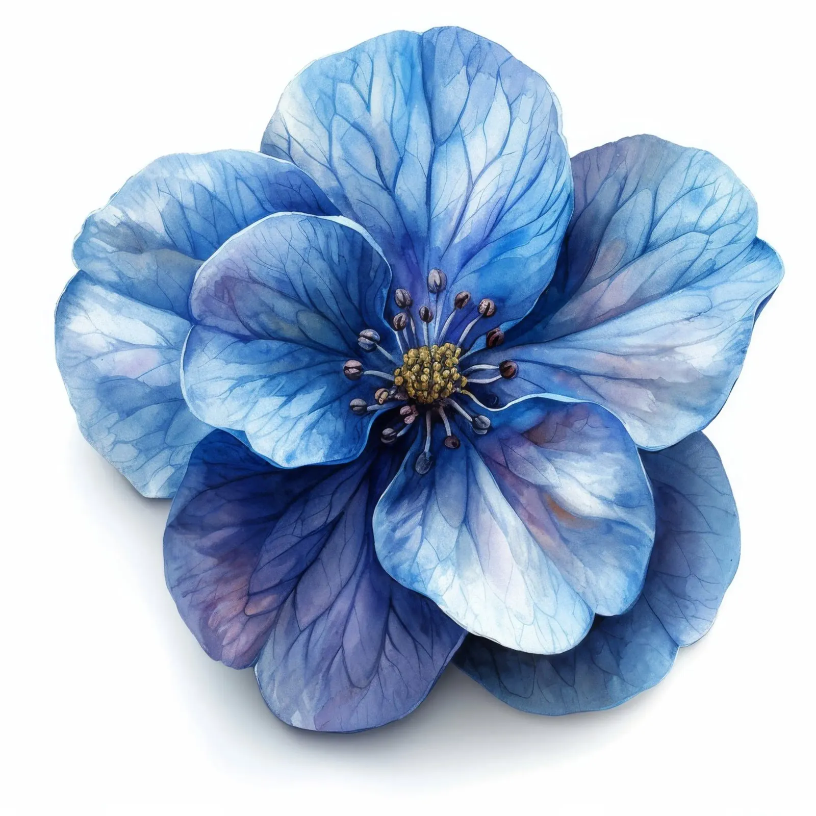 Fiore Forget Me Not 4 pellicola backlit da Bold Blooms