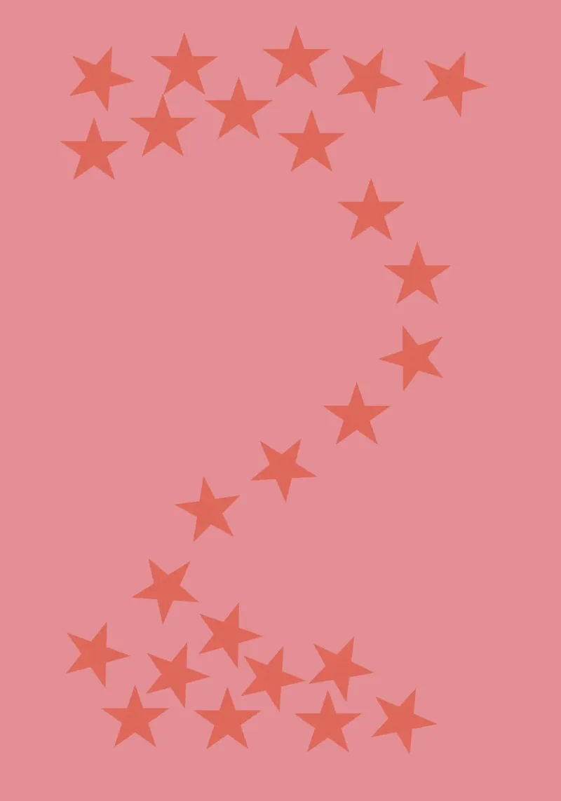 Stelle rosa cadenti pellicola backlit da Something for you
