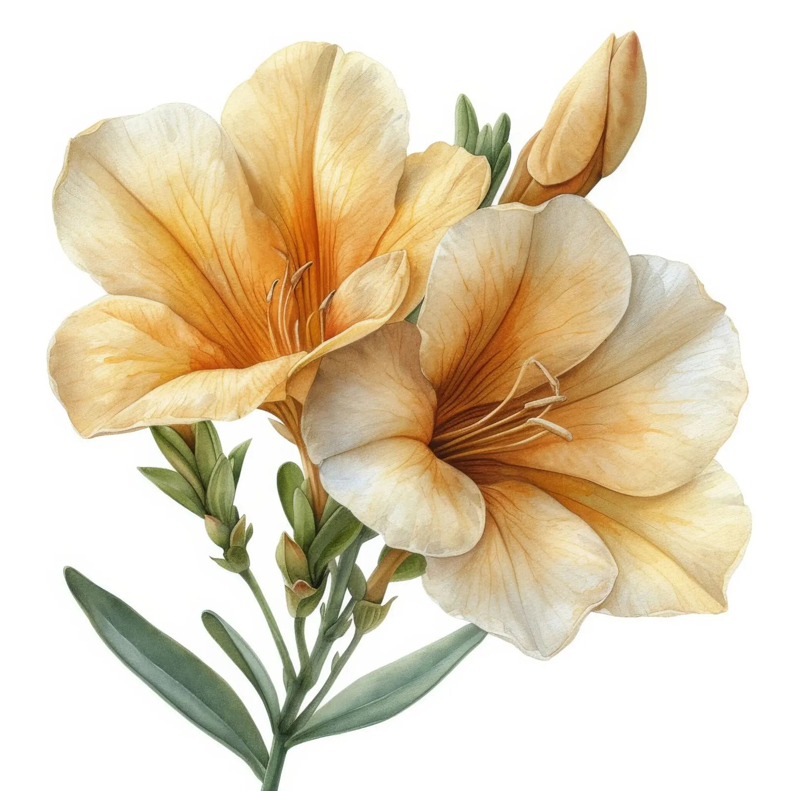 Fiore di fresia 1 pellicola backlit da Bold Blooms