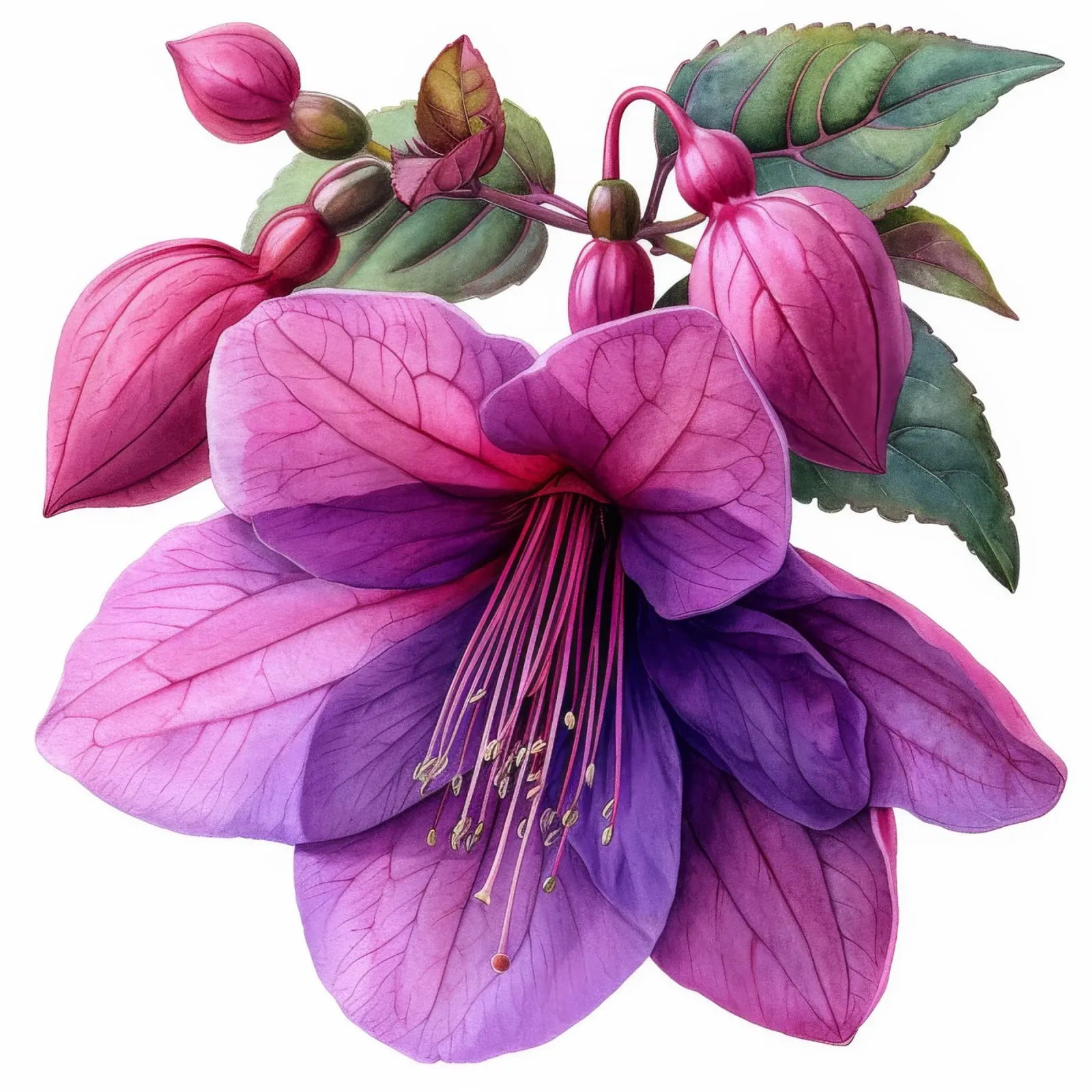Fiore fucsia 2 pellicola backlit da Bold Blooms