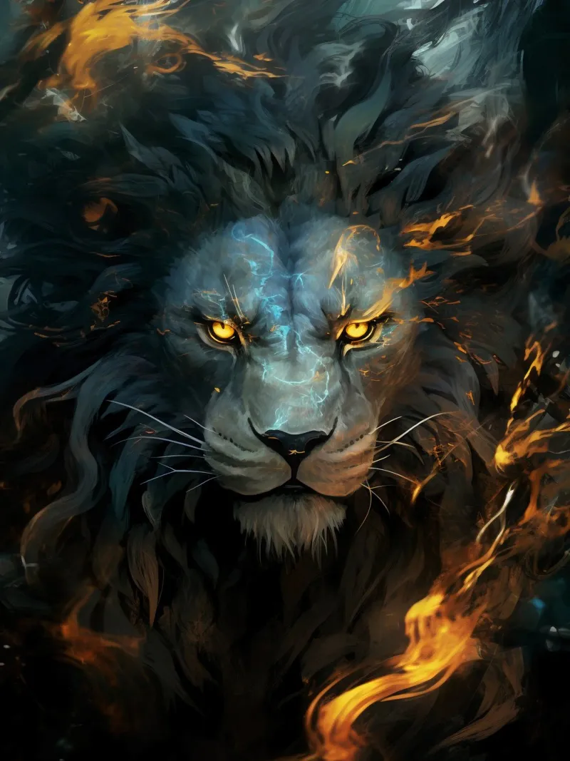 Lion Fantasy pellicola backlit da Mateo