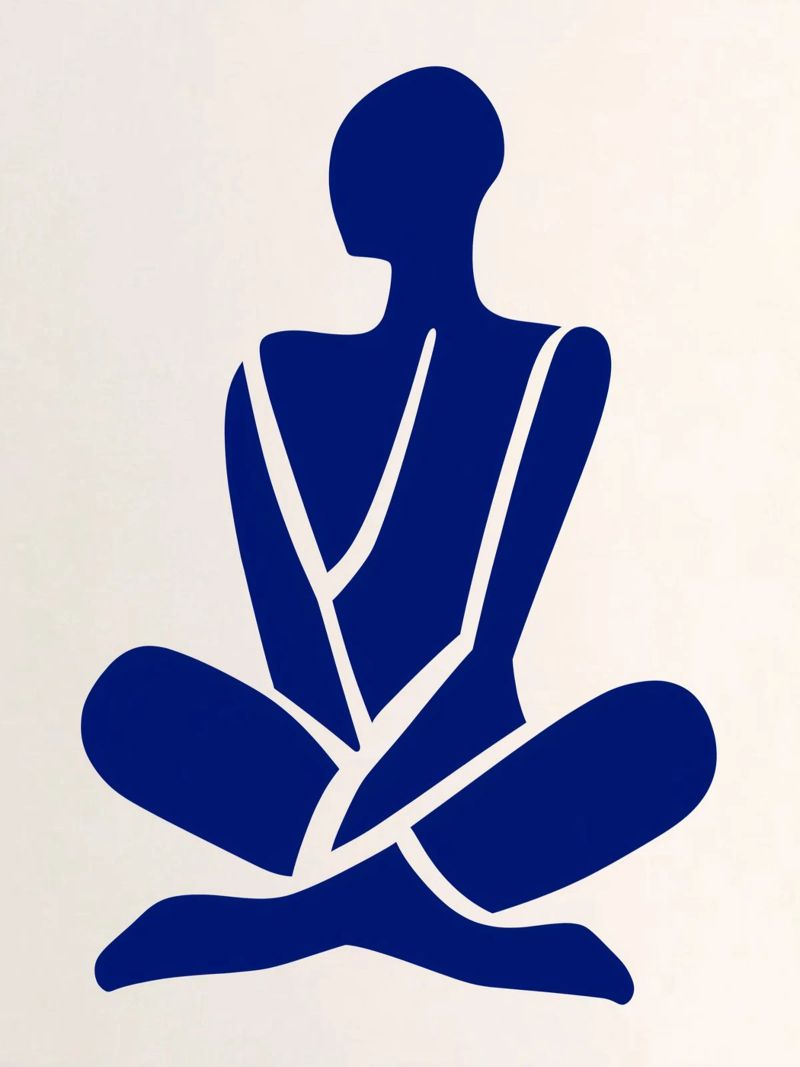 Silhouette in Meditation Poster von DWA