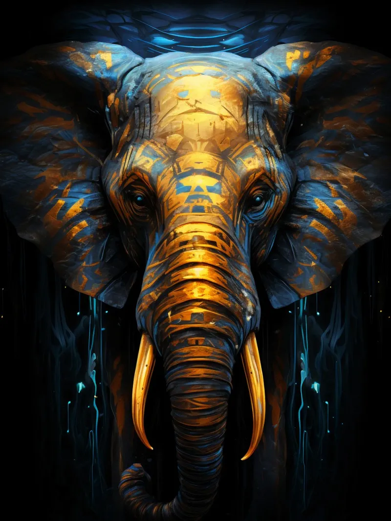 Elephant Fantasy pellicola backlit da Mateo