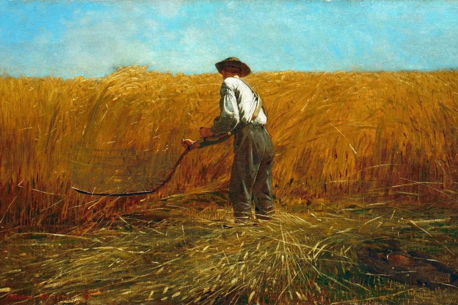 Winslow Homer - The Veteran in a New Field hahnemühle by William Store