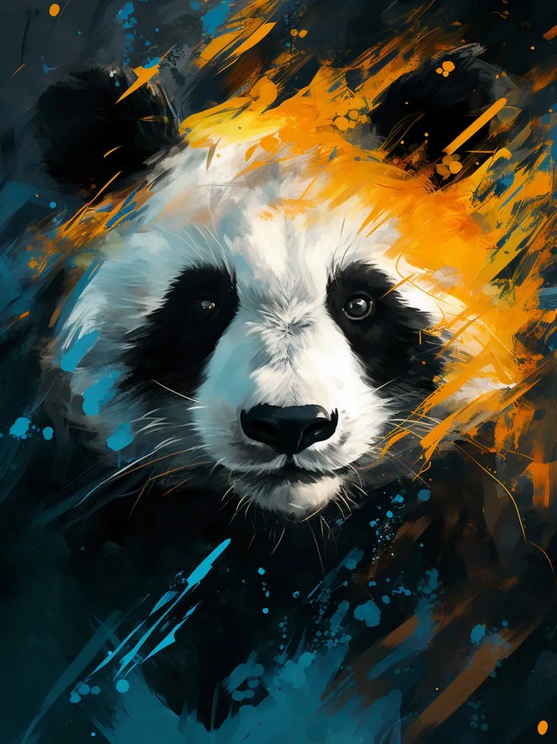 Panda Fantasy pellicola backlit da Mateo