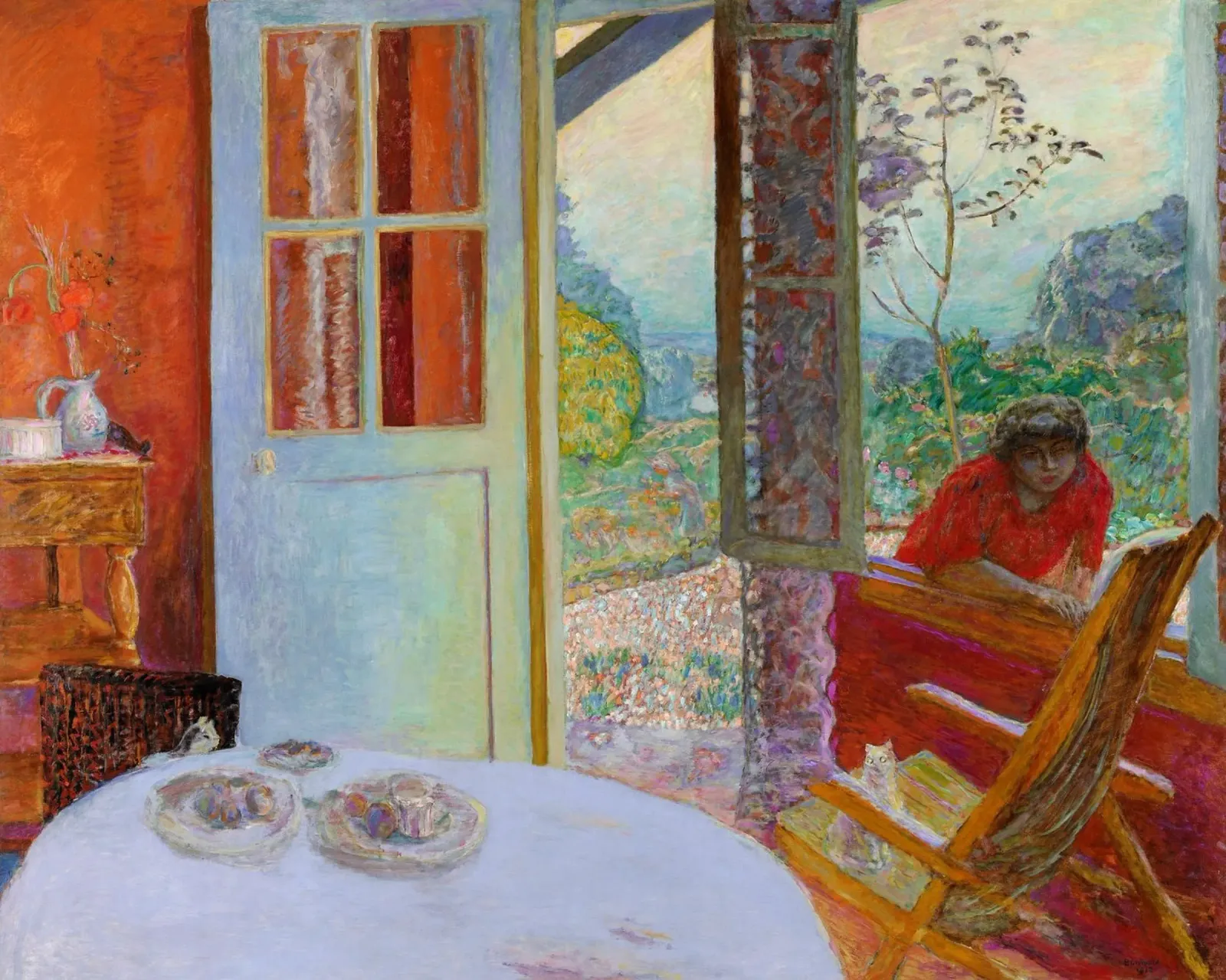 Pierre Bonnard - La sala da pranzo in campagna plexiglass da Timeless Artworks