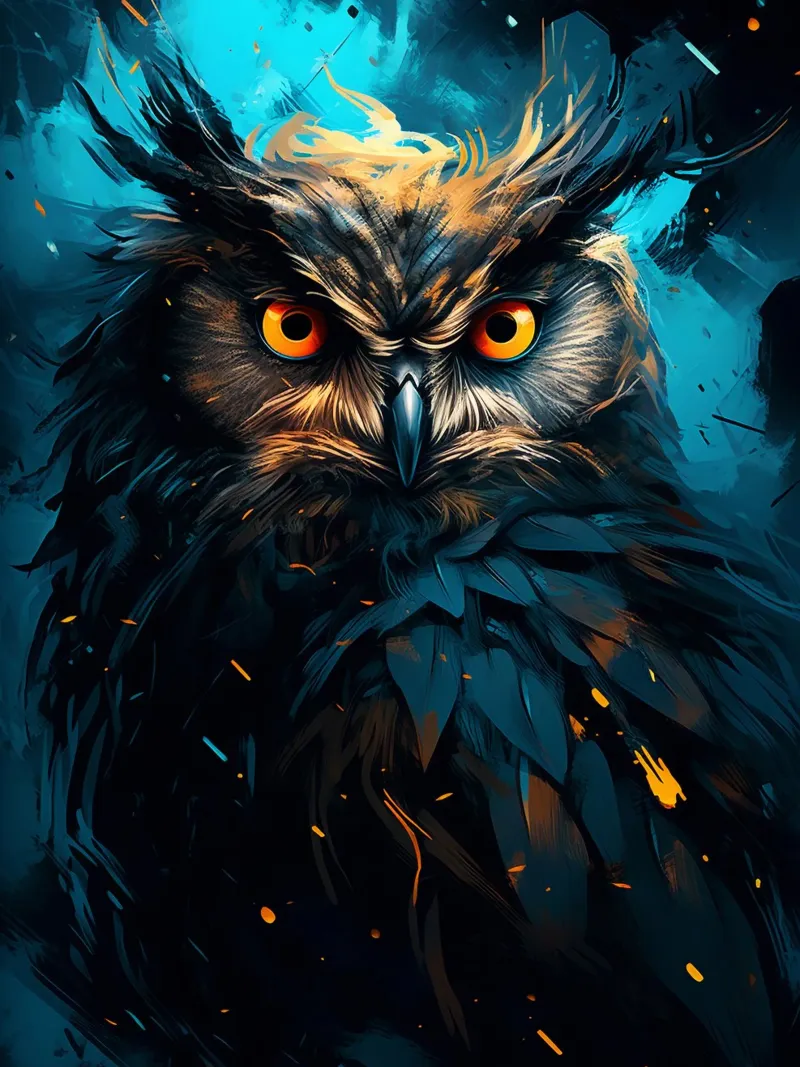 Owl Fantasy pellicola backlit da Mateo
