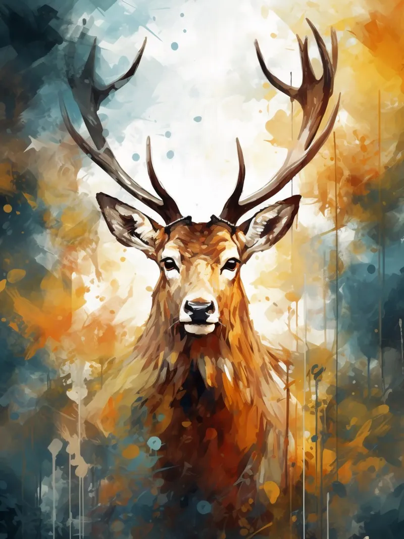 Deer Abstract pellicola backlit da Mateo
