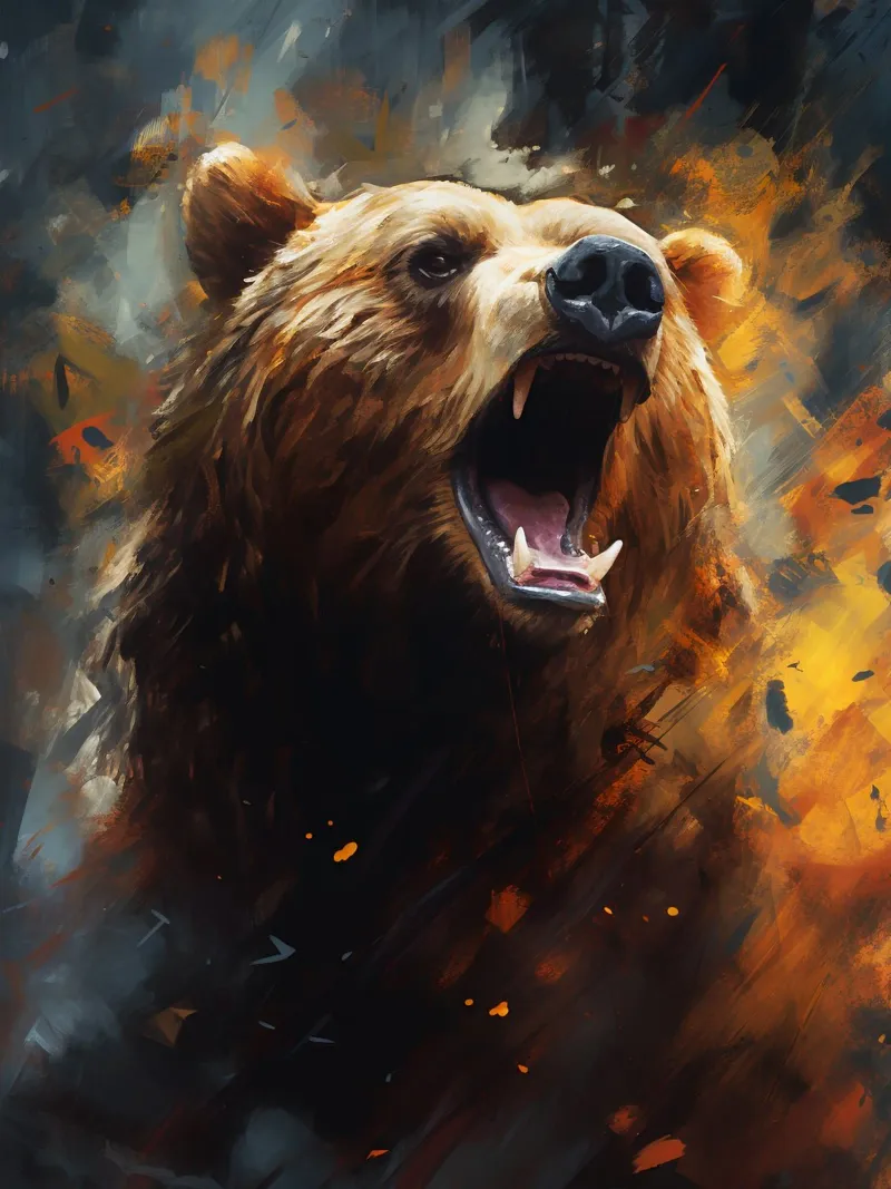 Bear Abstract pellicola backlit da Mateo