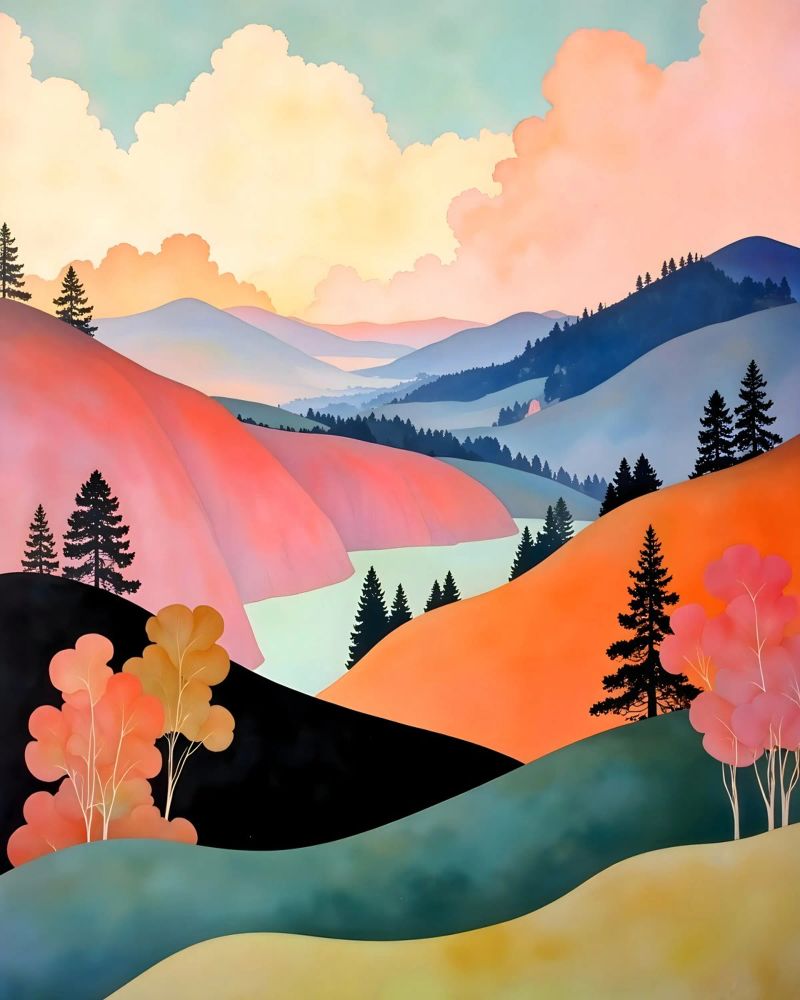 Romance of The Hills poster by 83oranges