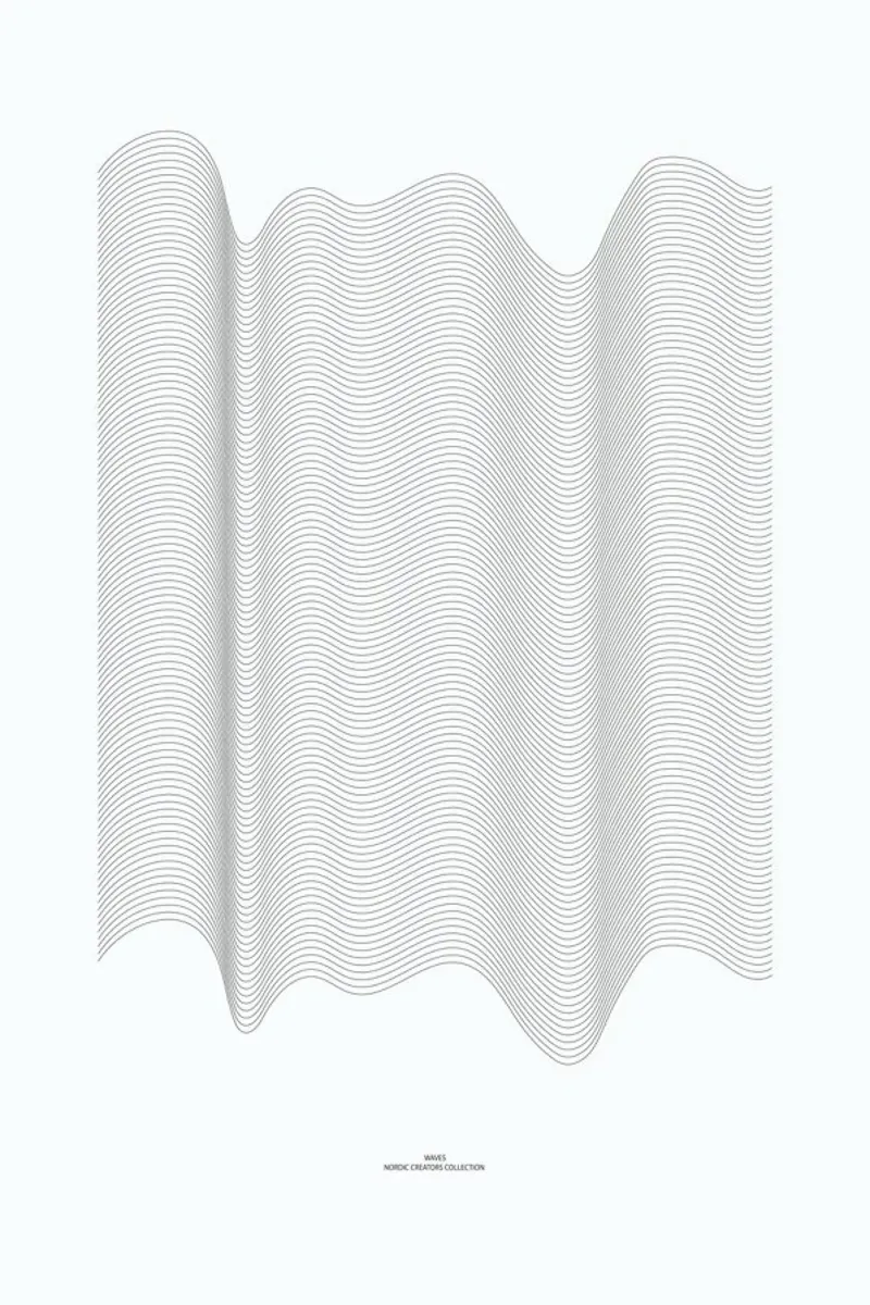 Waves acrylic glass by Nordic Creators
