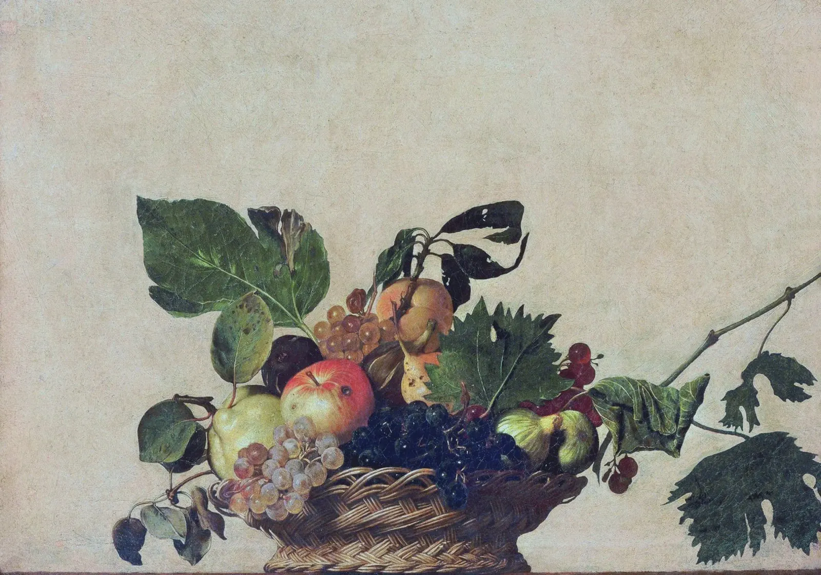 Caravaggio - Canestro di frutta pellicola backlit da Timeless Artworks