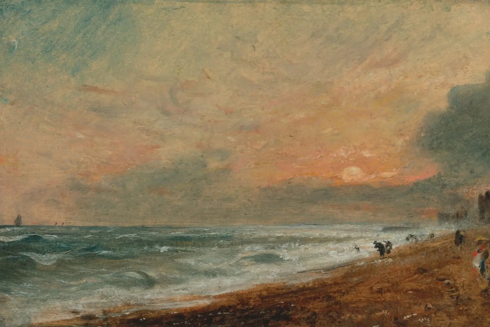 John Constable - Spiaggia di Hove pellicola backlit da Timeless Artworks