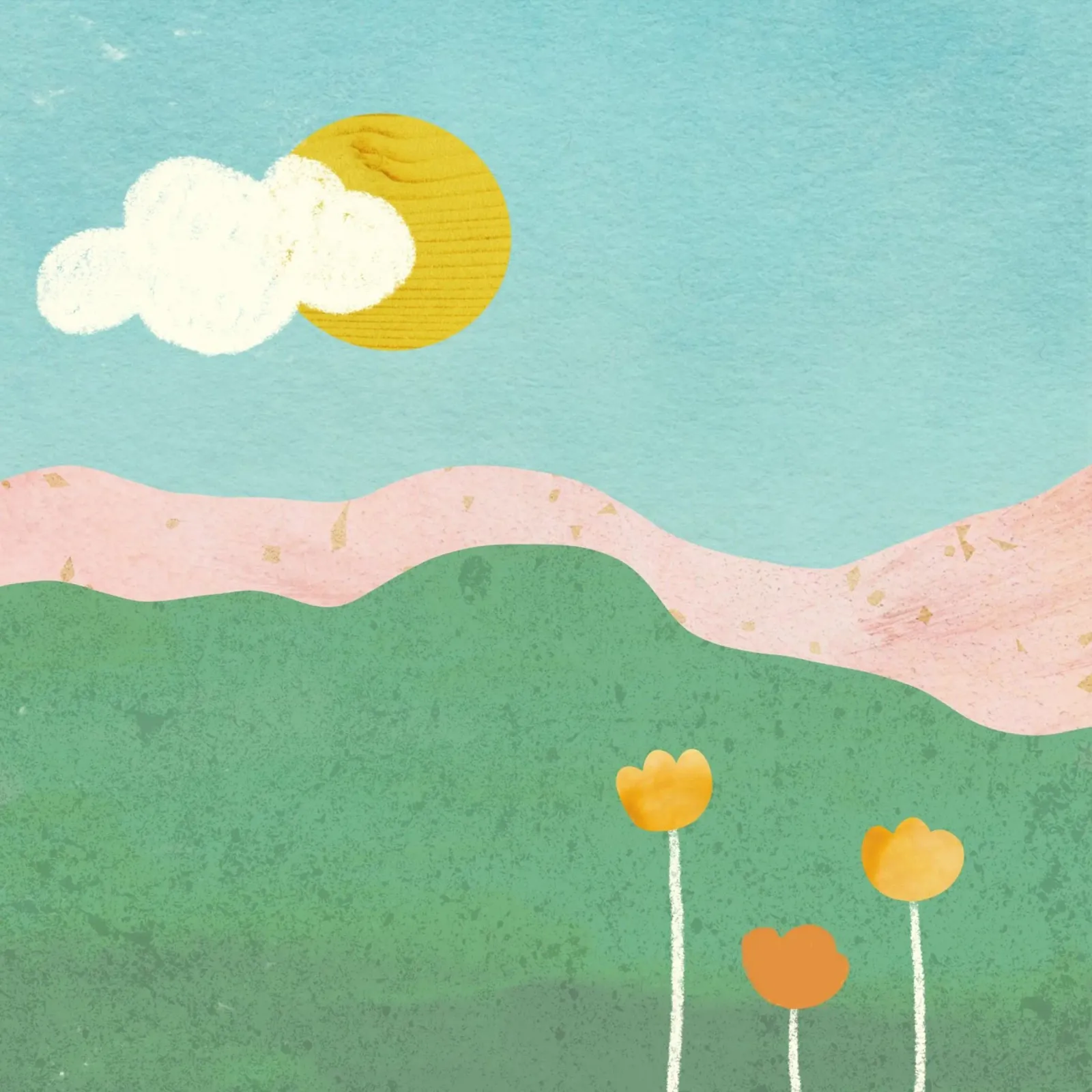 Spring day poster con telaio in alluminio da GigiRosado